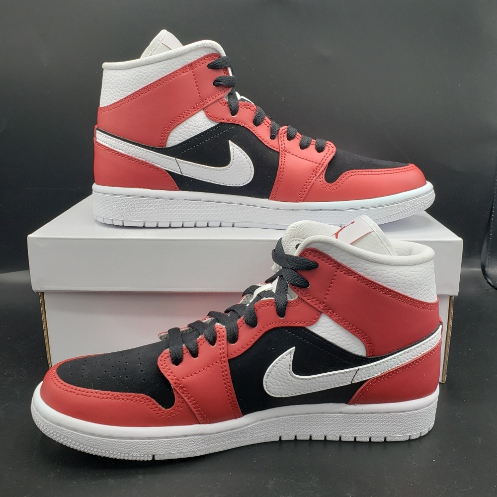 Nike Air Jordan 1 Mid Gym Red Sneakers - Picture 2 of 13